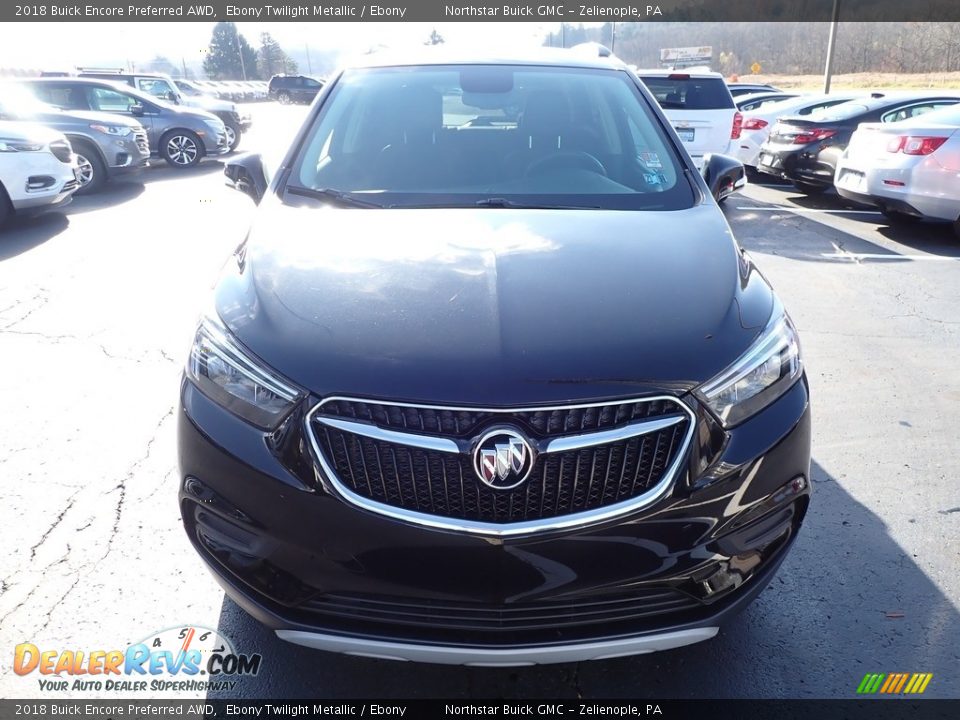 2018 Buick Encore Preferred AWD Ebony Twilight Metallic / Ebony Photo #3