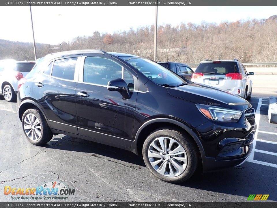 2018 Buick Encore Preferred AWD Ebony Twilight Metallic / Ebony Photo #4