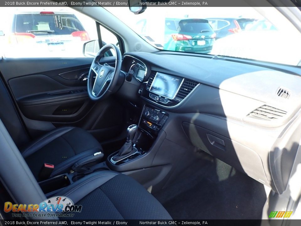 2018 Buick Encore Preferred AWD Ebony Twilight Metallic / Ebony Photo #6