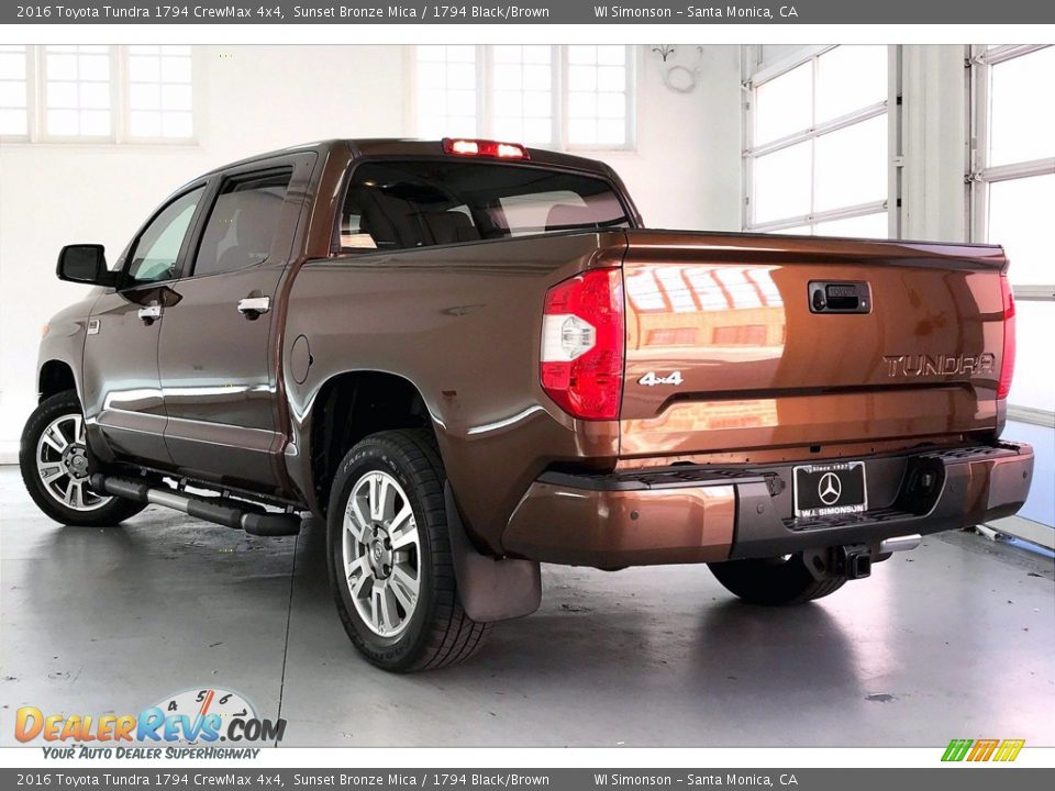 2016 Toyota Tundra 1794 CrewMax 4x4 Sunset Bronze Mica / 1794 Black/Brown Photo #10