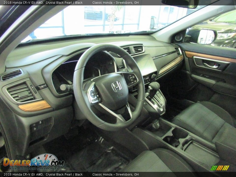 2018 Honda CR-V EX AWD Crystal Black Pearl / Black Photo #28