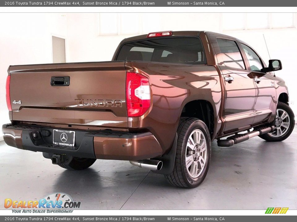 2016 Toyota Tundra 1794 CrewMax 4x4 Sunset Bronze Mica / 1794 Black/Brown Photo #13