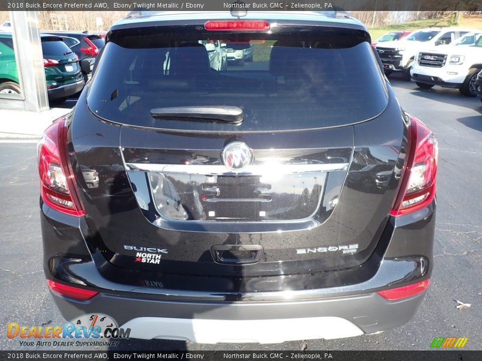 2018 Buick Encore Preferred AWD Ebony Twilight Metallic / Ebony Photo #10