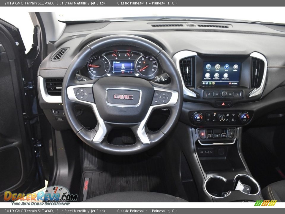 2019 GMC Terrain SLE AWD Blue Steel Metallic / Jet Black Photo #12