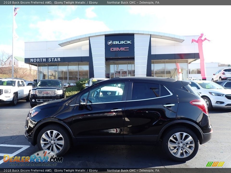 2018 Buick Encore Preferred AWD Ebony Twilight Metallic / Ebony Photo #13