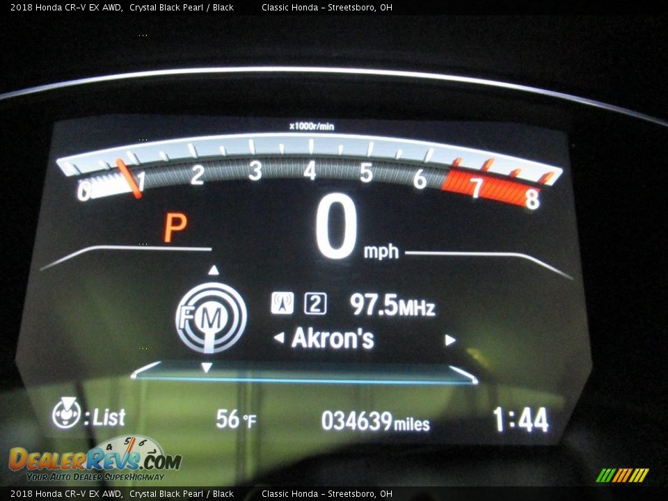 2018 Honda CR-V EX AWD Crystal Black Pearl / Black Photo #34