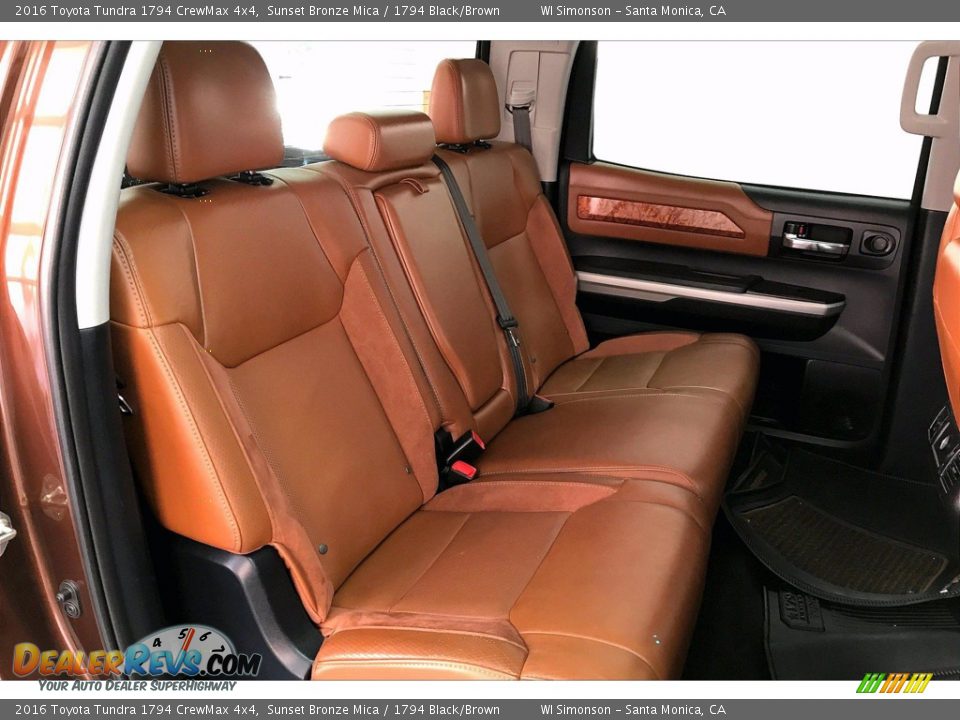 Rear Seat of 2016 Toyota Tundra 1794 CrewMax 4x4 Photo #19