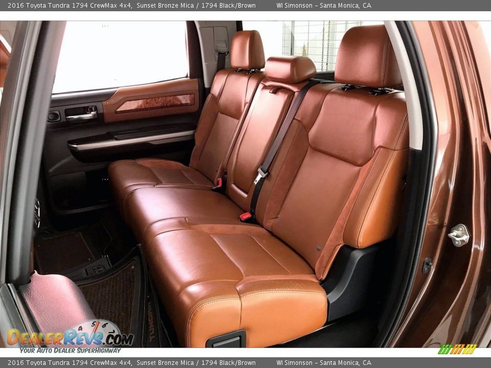 Rear Seat of 2016 Toyota Tundra 1794 CrewMax 4x4 Photo #20