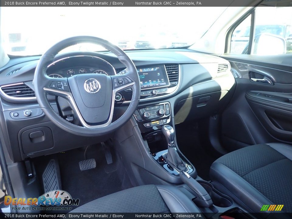 2018 Buick Encore Preferred AWD Ebony Twilight Metallic / Ebony Photo #18