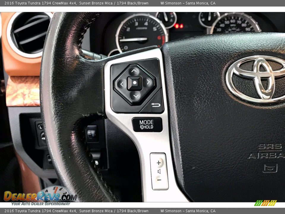 2016 Toyota Tundra 1794 CrewMax 4x4 Steering Wheel Photo #21