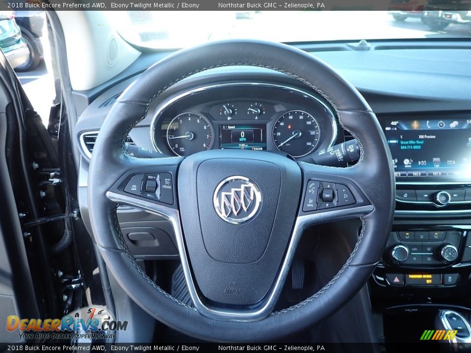 2018 Buick Encore Preferred AWD Ebony Twilight Metallic / Ebony Photo #21