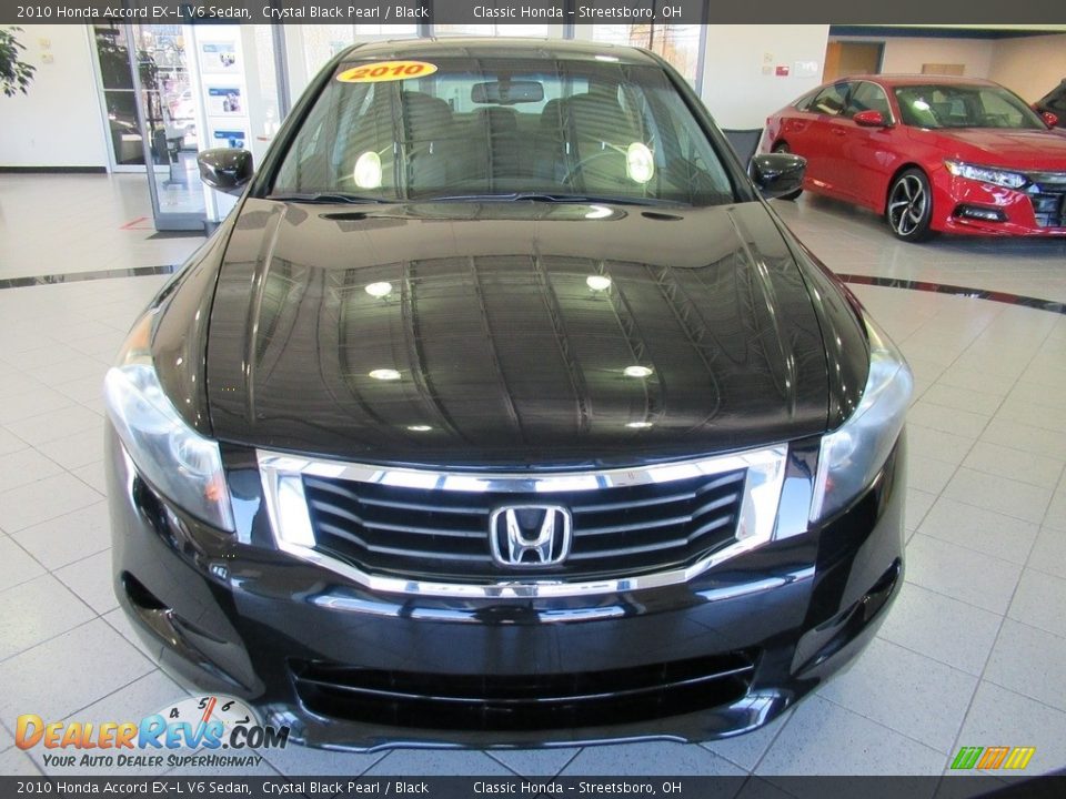 2010 Honda Accord EX-L V6 Sedan Crystal Black Pearl / Black Photo #2