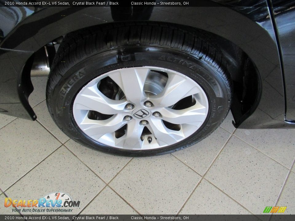 2010 Honda Accord EX-L V6 Sedan Crystal Black Pearl / Black Photo #6