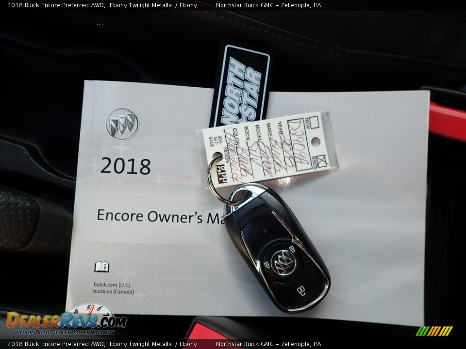 2018 Buick Encore Preferred AWD Ebony Twilight Metallic / Ebony Photo #28