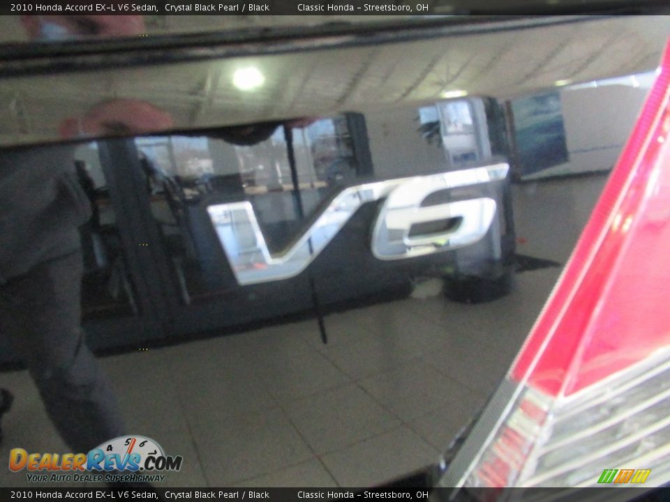 2010 Honda Accord EX-L V6 Sedan Crystal Black Pearl / Black Photo #9