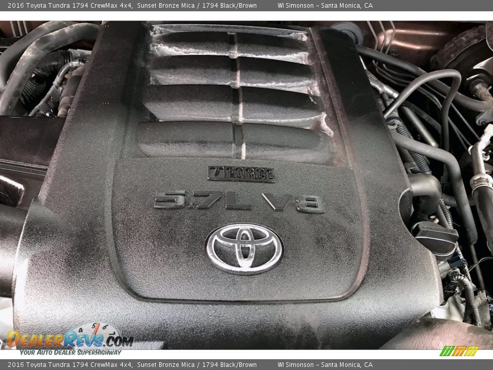 2016 Toyota Tundra 1794 CrewMax 4x4 Sunset Bronze Mica / 1794 Black/Brown Photo #32