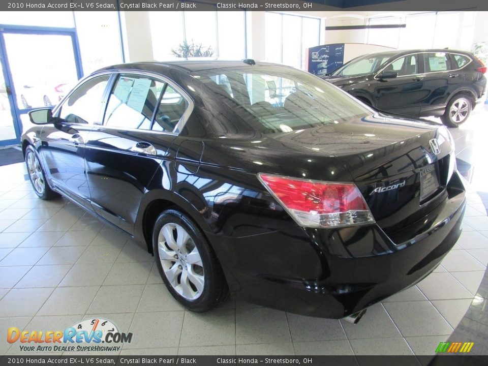 2010 Honda Accord EX-L V6 Sedan Crystal Black Pearl / Black Photo #10