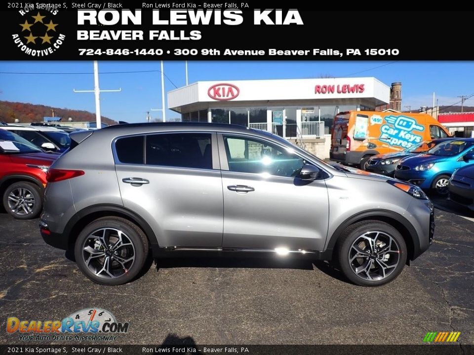 2021 Kia Sportage S Steel Gray / Black Photo #1