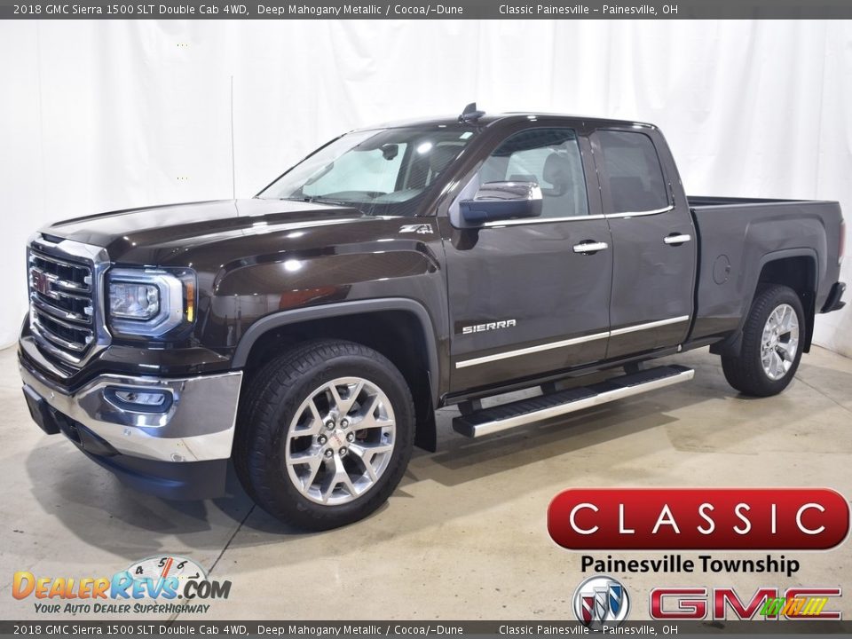 2018 GMC Sierra 1500 SLT Double Cab 4WD Deep Mahogany Metallic / Cocoa/­Dune Photo #1