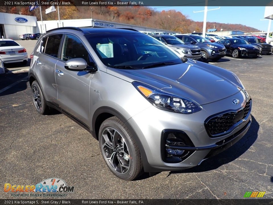 2021 Kia Sportage S Steel Gray / Black Photo #3