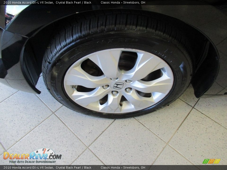 2010 Honda Accord EX-L V6 Sedan Crystal Black Pearl / Black Photo #13