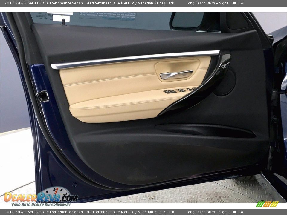 2017 BMW 3 Series 330e iPerfomance Sedan Mediterranean Blue Metallic / Venetian Beige/Black Photo #23