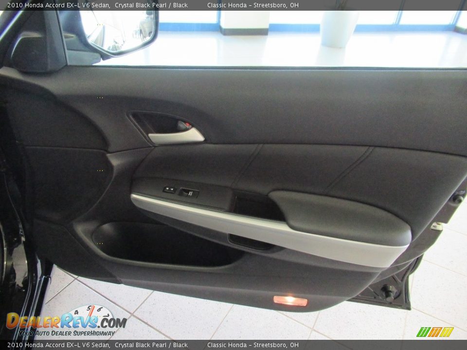 2010 Honda Accord EX-L V6 Sedan Crystal Black Pearl / Black Photo #15