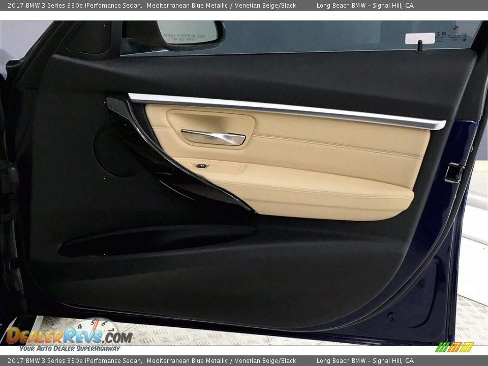 2017 BMW 3 Series 330e iPerfomance Sedan Mediterranean Blue Metallic / Venetian Beige/Black Photo #24