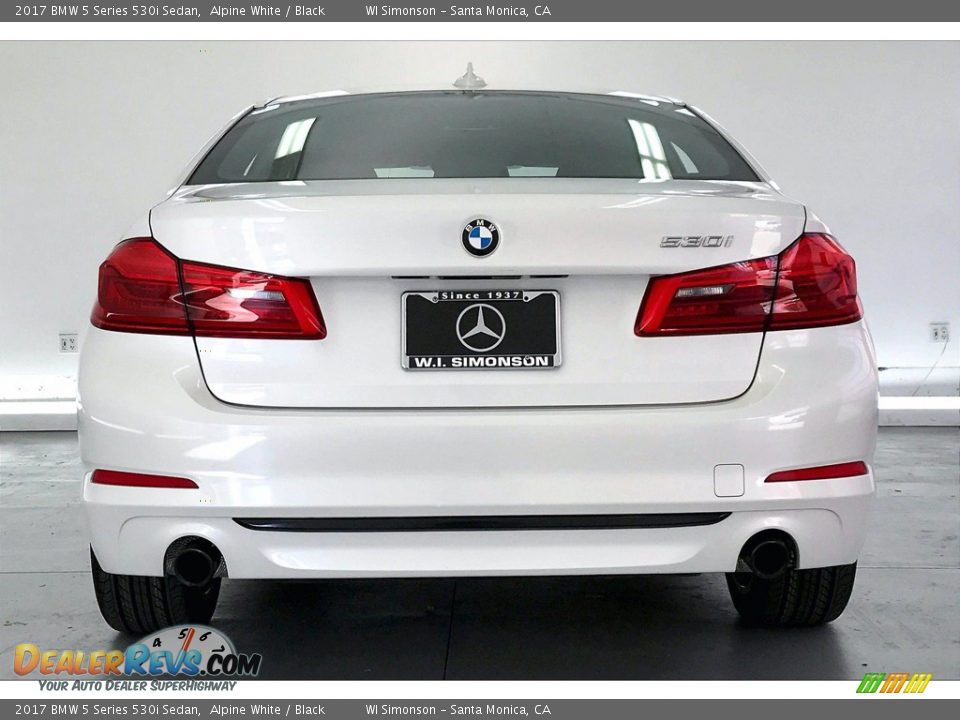 2017 BMW 5 Series 530i Sedan Alpine White / Black Photo #3
