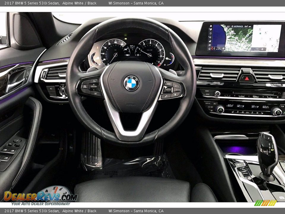 2017 BMW 5 Series 530i Sedan Alpine White / Black Photo #4