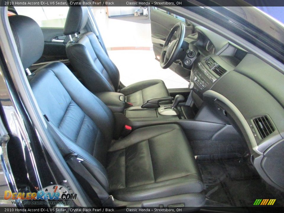 2010 Honda Accord EX-L V6 Sedan Crystal Black Pearl / Black Photo #17
