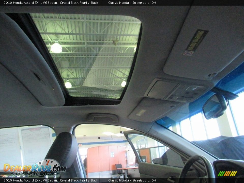 2010 Honda Accord EX-L V6 Sedan Crystal Black Pearl / Black Photo #18