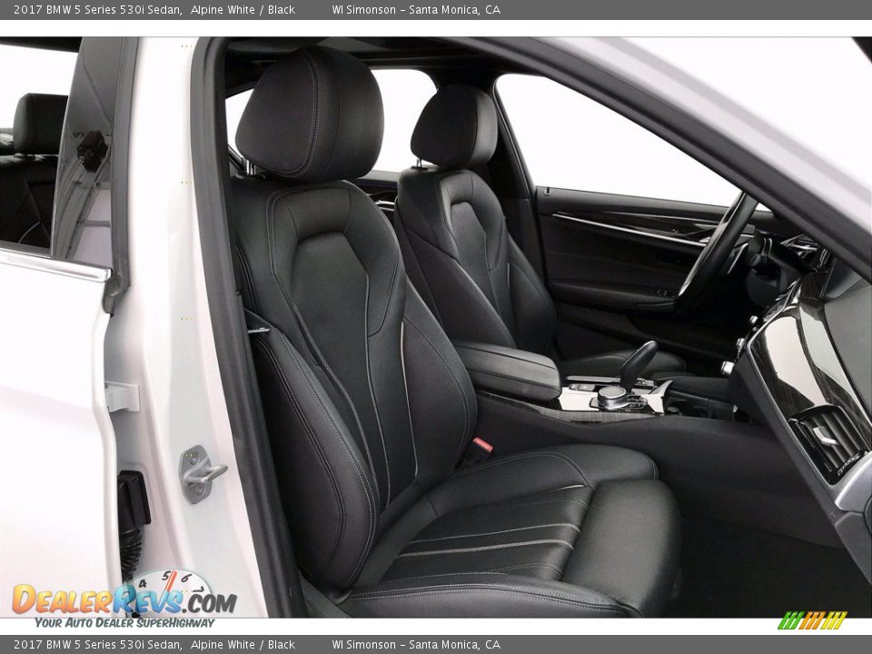 2017 BMW 5 Series 530i Sedan Alpine White / Black Photo #6