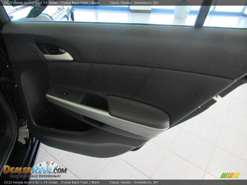 2010 Honda Accord EX-L V6 Sedan Crystal Black Pearl / Black Photo #19
