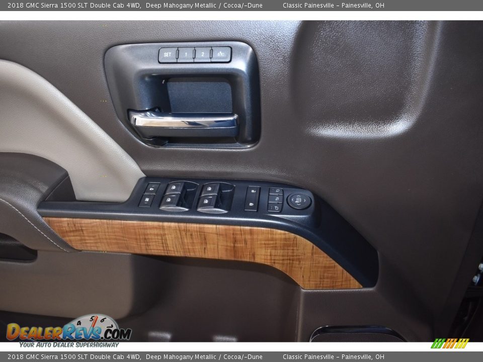 2018 GMC Sierra 1500 SLT Double Cab 4WD Deep Mahogany Metallic / Cocoa/­Dune Photo #10