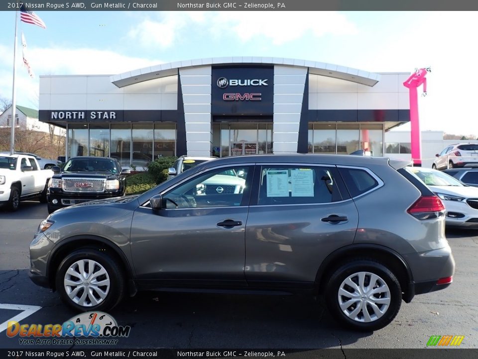 2017 Nissan Rogue S AWD Gun Metallic / Charcoal Photo #13