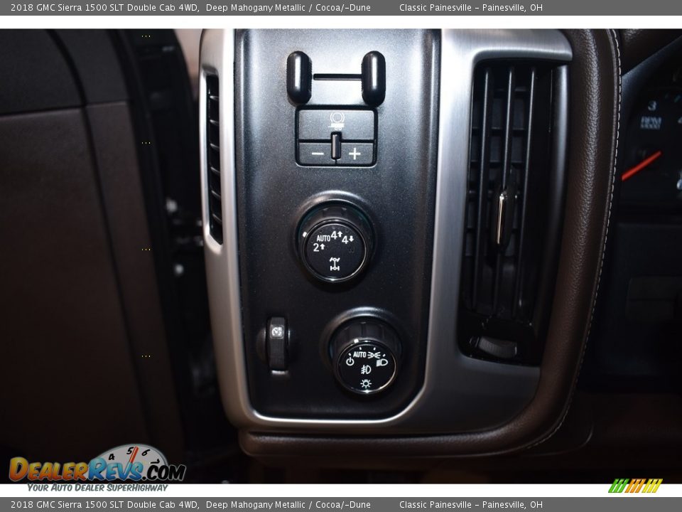 2018 GMC Sierra 1500 SLT Double Cab 4WD Deep Mahogany Metallic / Cocoa/­Dune Photo #12