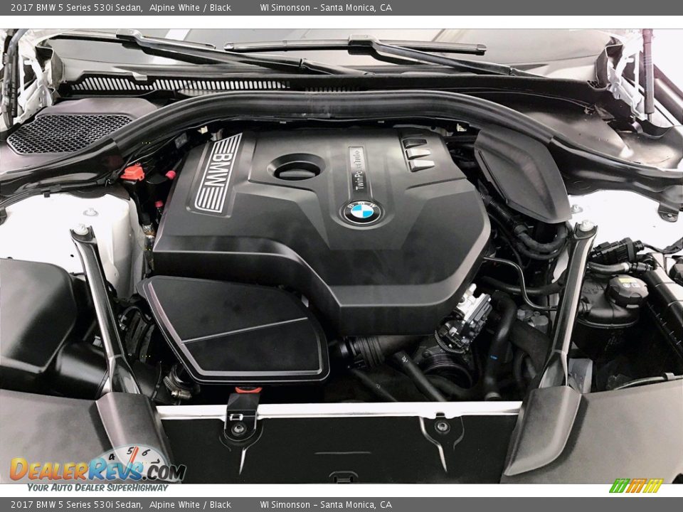 2017 BMW 5 Series 530i Sedan Alpine White / Black Photo #9