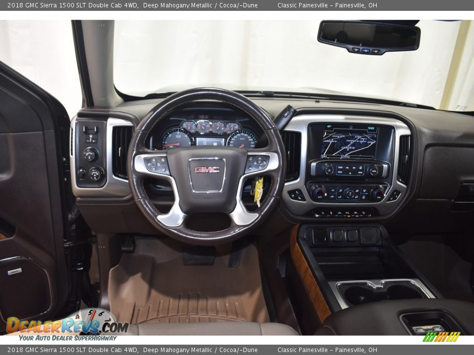 2018 GMC Sierra 1500 SLT Double Cab 4WD Deep Mahogany Metallic / Cocoa/­Dune Photo #13