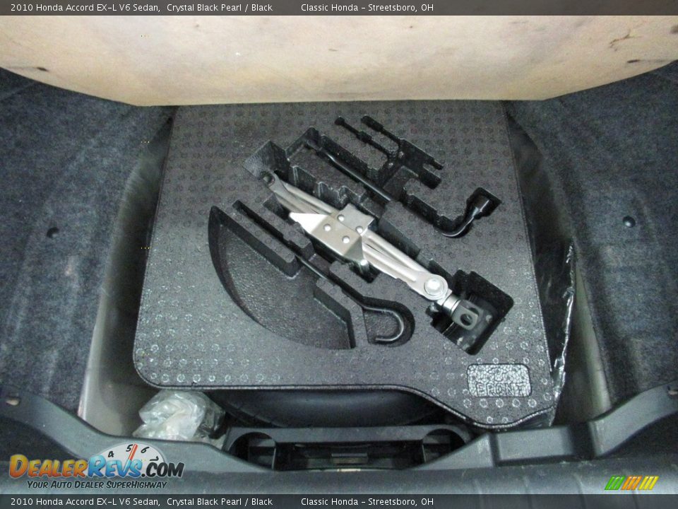 2010 Honda Accord EX-L V6 Sedan Crystal Black Pearl / Black Photo #23