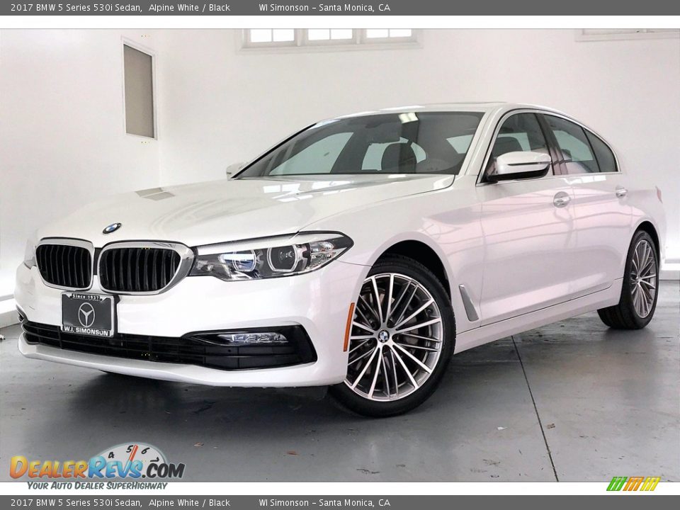 2017 BMW 5 Series 530i Sedan Alpine White / Black Photo #12