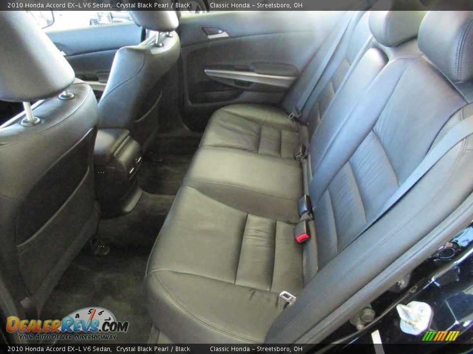 2010 Honda Accord EX-L V6 Sedan Crystal Black Pearl / Black Photo #26