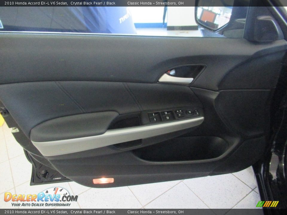 2010 Honda Accord EX-L V6 Sedan Crystal Black Pearl / Black Photo #27