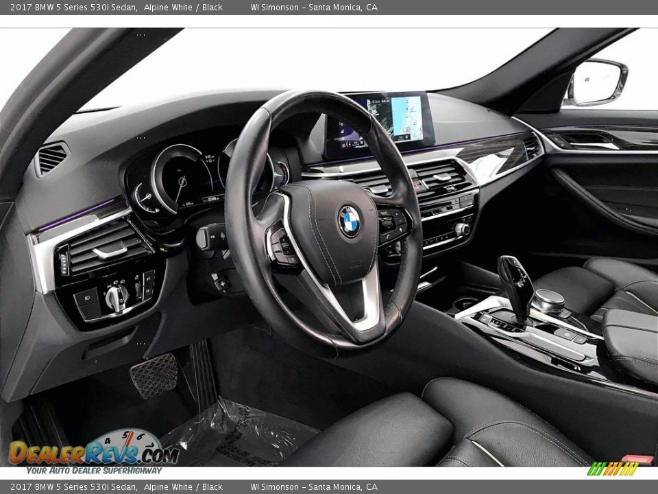 2017 BMW 5 Series 530i Sedan Alpine White / Black Photo #14