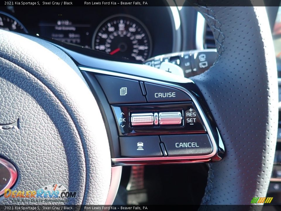 2021 Kia Sportage S Steel Gray / Black Photo #19