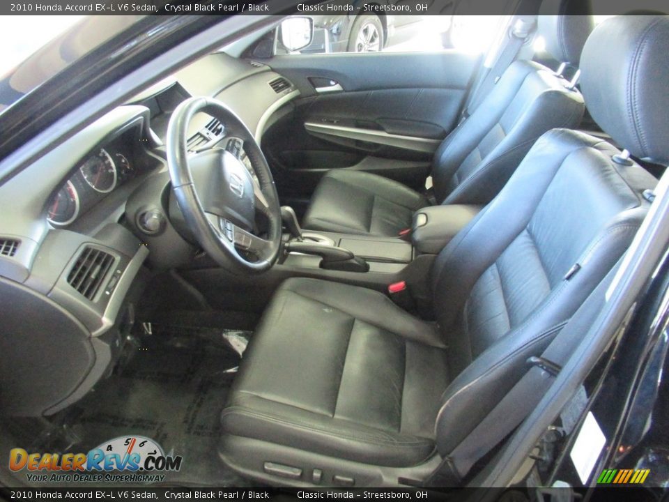 2010 Honda Accord EX-L V6 Sedan Crystal Black Pearl / Black Photo #29