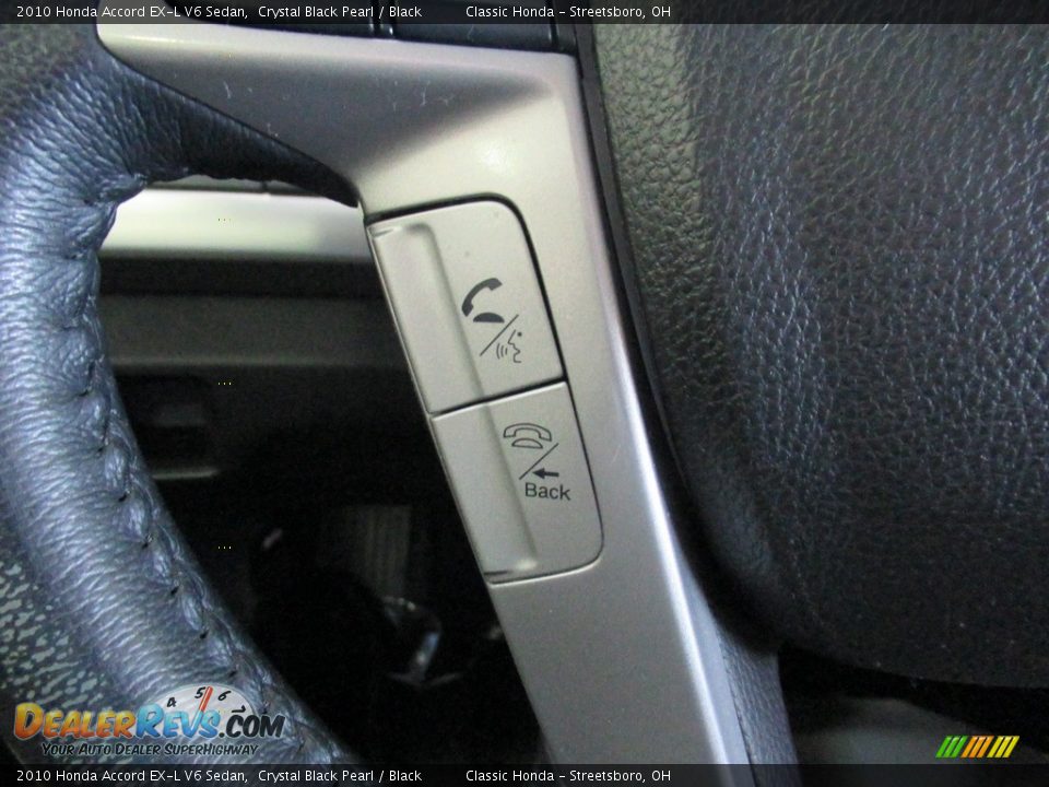 2010 Honda Accord EX-L V6 Sedan Crystal Black Pearl / Black Photo #31