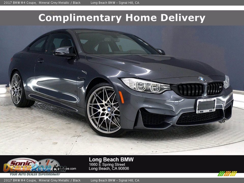 2017 BMW M4 Coupe Mineral Grey Metallic / Black Photo #1