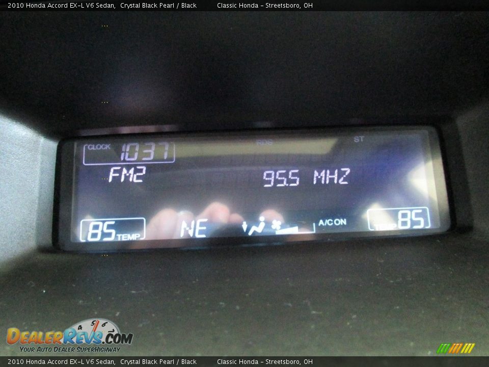 2010 Honda Accord EX-L V6 Sedan Crystal Black Pearl / Black Photo #36