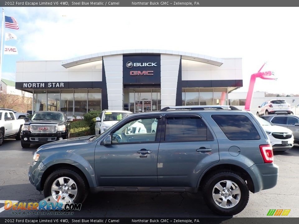 2012 Ford Escape Limited V6 4WD Steel Blue Metallic / Camel Photo #1